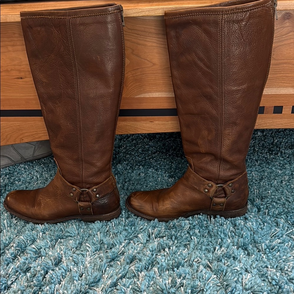 Frye Phillip Harness Boots, sz 7.5M